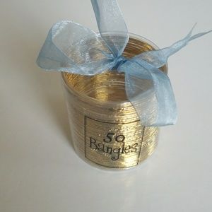 50 Gold Tone Bangles Set